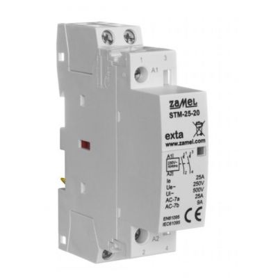 Stycznik modułowy instalacyjny 25A 2xNO 230V AC STM-25-20 ZAMEL (EXT10000288-WUN)